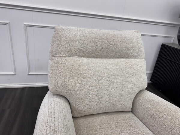 Parker Knoll Hudson 23 Beige Fabric Armchair Power Recliner & Headrest & Lumbar6