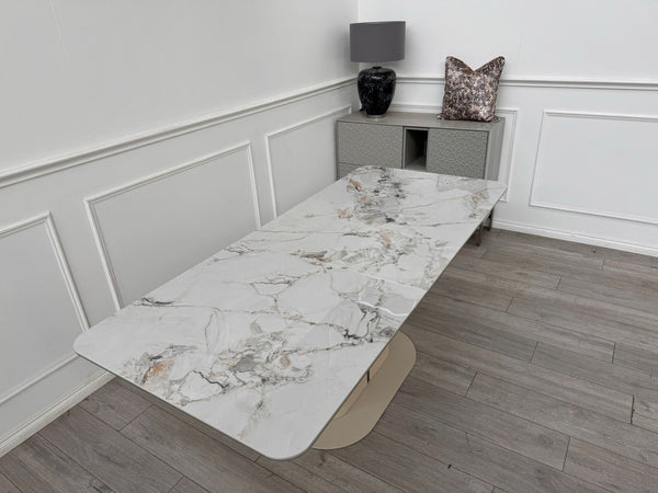 Furniture Village Avorio Small Extending Dining Table marble-effect ceramic top16