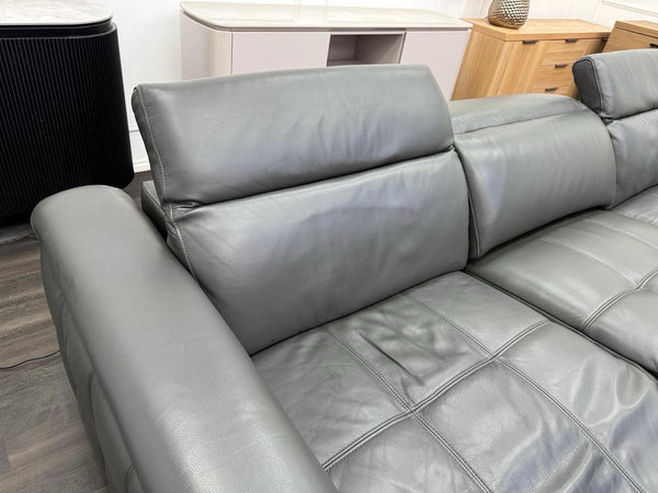 Sofology Marvella Power Recliner Large 4 Seater Sofa Charcoal Leather7