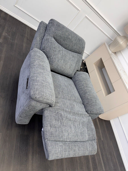 Furniture Village Sloane Grey Fabric Armchair Electric Power Recliner10