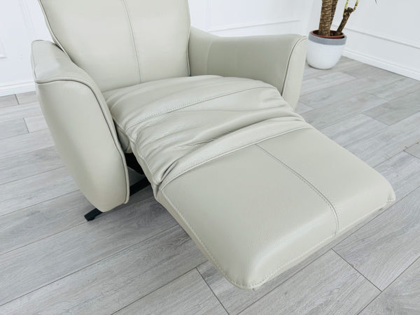 New Gillies Trent TVCH TV Reclining Chair, Feather Grey Genuine Leather RRP£19999