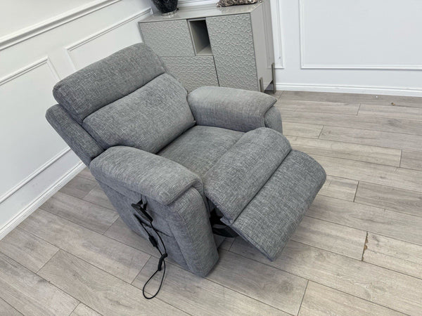 Furniture Village Kirk Lift and Rise Recliner Armchair Grey Fabric4