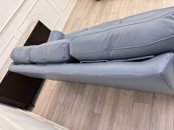 Parker Knoll Hudson 23 Roma Storm Leather Static 3 Seater Sofa RRP £41606