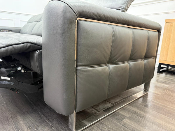 Sofology Marvella Power Recliner Large 4 Seater Sofa Charcoal Leather15