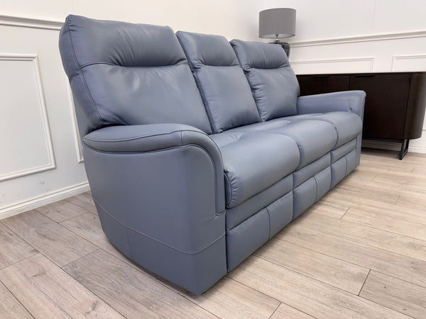Parker Knoll Hudson 23 Roma Storm Leather Static 3 Seater Sofa RRP £416010