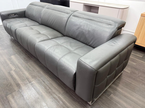 Sofology Marvella Power Recliner Large 4 Seater Sofa Charcoal Leather11