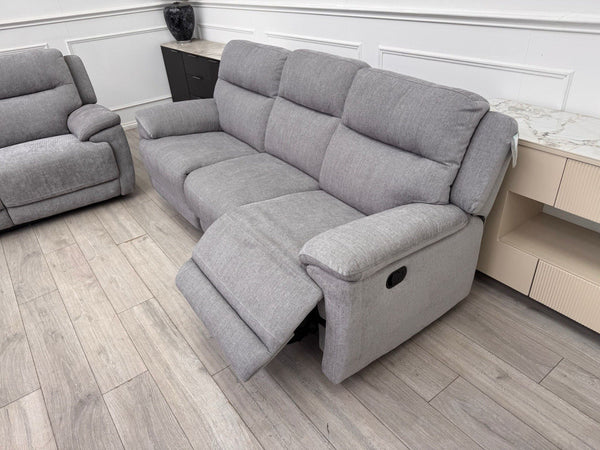 Furniture Village TOUCH 3+3 Seater Manual And Power Recliner Sofa Set Grey2