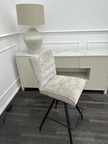 FV Saturn Cream Fabric Swivel Barstool Chair (Choose Quantity)0