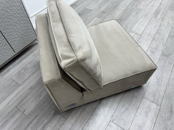 Sofology Palazzo Middle Section Nubuck Stone Fabric3