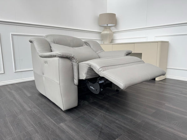 G Plan Firth Grey Leather Power Recliner Armchair10