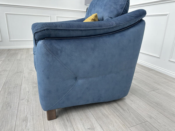 G Plan Jackson Standard Armchair Stingray Indigo Fabric RRP £1,59910