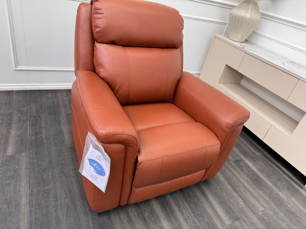 LAZY BOY PARIS Static Armchair In Brown Leather2