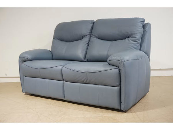G Plan Amesbury cambridge sky leather standard 2 seater sofa2