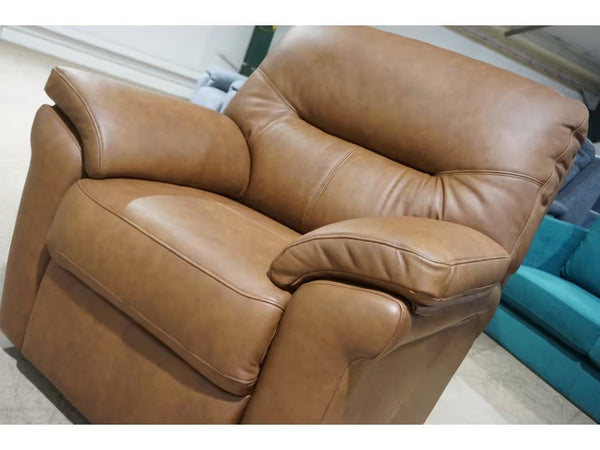 G Plan Seattle texas tan leather standard arm chair1