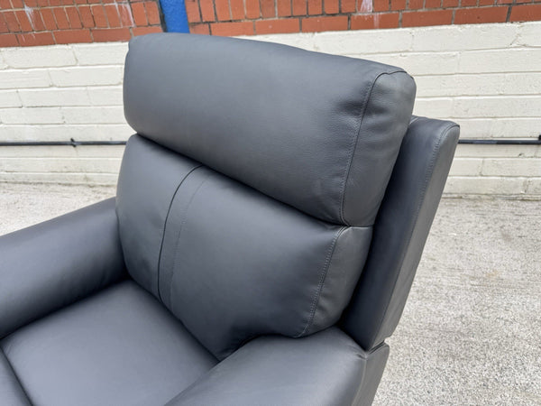 LA-Z-BOY WINCHESTER LEATHER MANUAL RECLINER ARMCHAIR - Black4