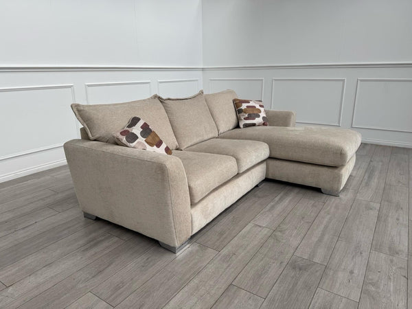 Furniture Village Sofia Beige Fabric Corner Sofa with Chaise End22