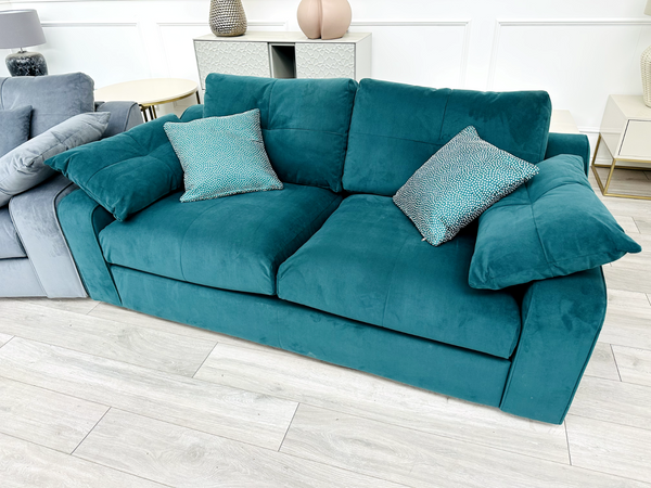 SOFOLOGY Hideaway Emerald Green Velvet 2 Seater Sofa0