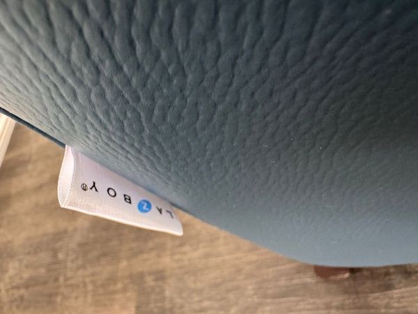 LA Z BOY Bella Static 3 Seater Sofa Navy Blue Leather2