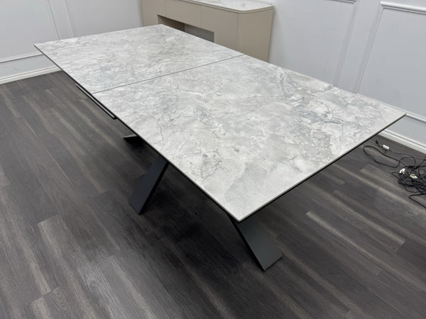 Furniture Village Crete Large Extending Dining Table marble-effect ceramic top6