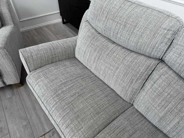 Furniture Village Grey Fabric 3 & 2 Seater Sofa Set8