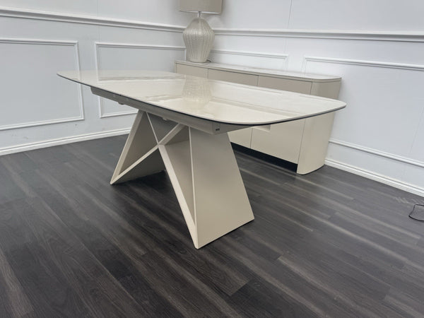 Furniture Village Mirage Small Extending Dining Table marble-effect ceramic top19