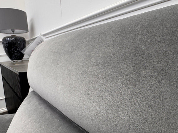 Furniture Village 3+3 Seater Sofa Set Power Recliner Grey Velvet13