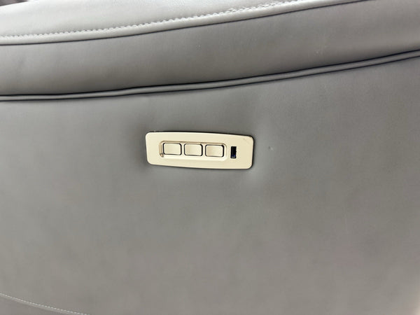 Parker Knoll Hudson 23 Grey Leather Armchair Power Recliner & Headrest & Lumbar10