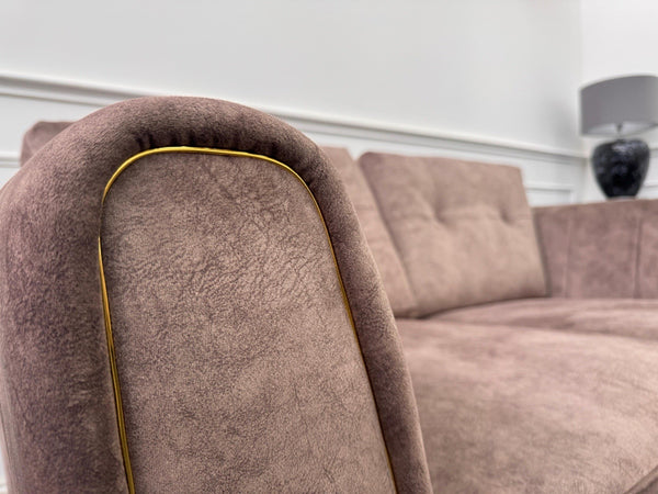 FURNITURE VILLAGE ARIANA 2 Seater Sofa Cuddle Set Classic Back Dapple Chocolate14