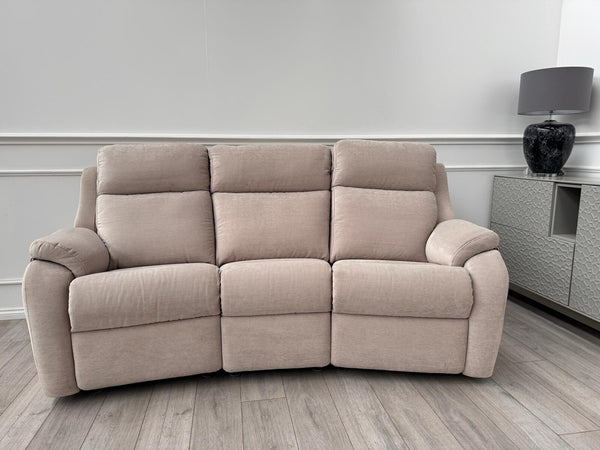 G Plan Kingsbury Beige Velour Static Curved 3 Seater Sofa5