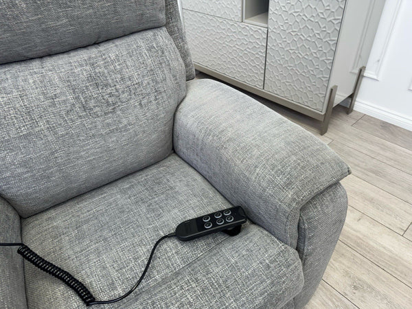 Furniture Village Kirk Lift and Rise Recliner Armchair Grey Fabric9