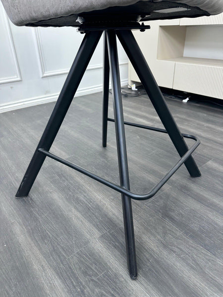 Furniture Village Terra Taupe Swivel Dining Barstool with Handle (Pre-sale)1