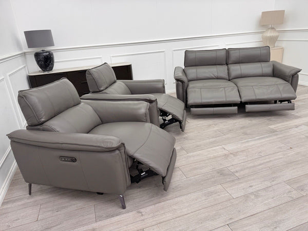 FV Jude 3 Seater & 2x Armchair Power Recliner Sofa Set with Telescopic Headrests9