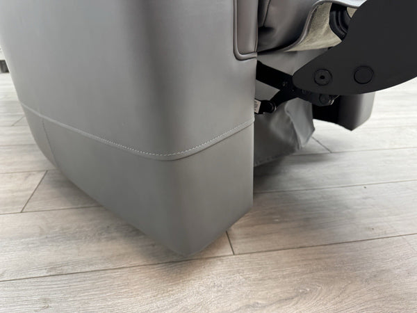 Parker Knoll Hudson 23 Grey Leather Armchair Power Recliner & Headrest & Lumbar8