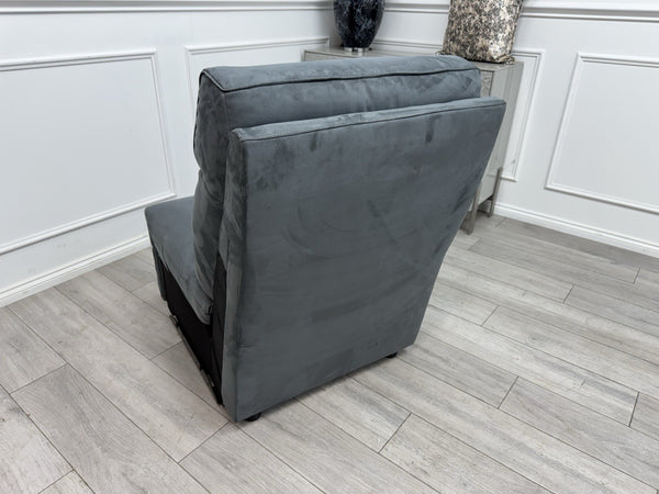 Sofology Parker Middle Section Dark Grey Microfibre Fabric10