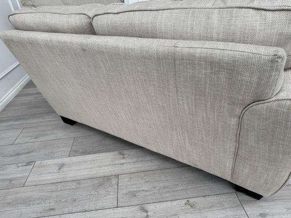 Sofology Nimbus Large Corner Sofa Beige Woven Fabric18