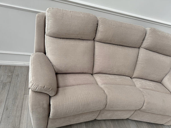 G Plan Kingsbury Beige Velour Static Curved 3 Seater Sofa8