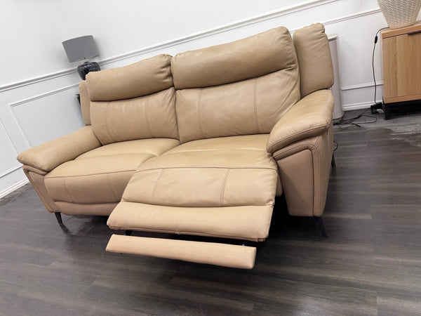 DFS Wren Power Recliner 3 Seater Sofa In Taupe Leather12
