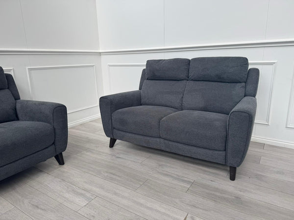 Furniture Village Zen Grey Fabric 3 &2 Seater Sofa Set11