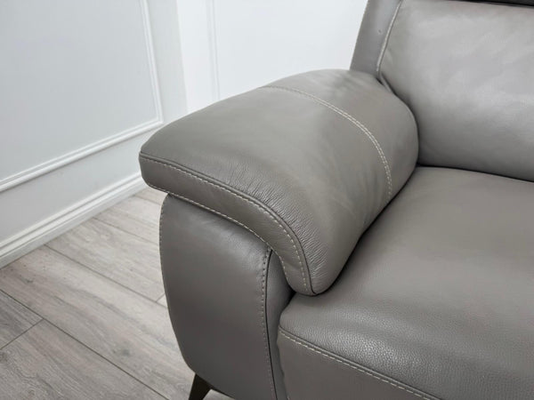 Furniture Village Missouri Power Recliner 3 & Static 2 Seater Sofa Set Grey20