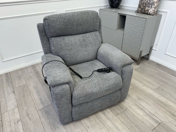 Furniture Village Kirk Lift and Rise Recliner Armchair Grey Fabric7