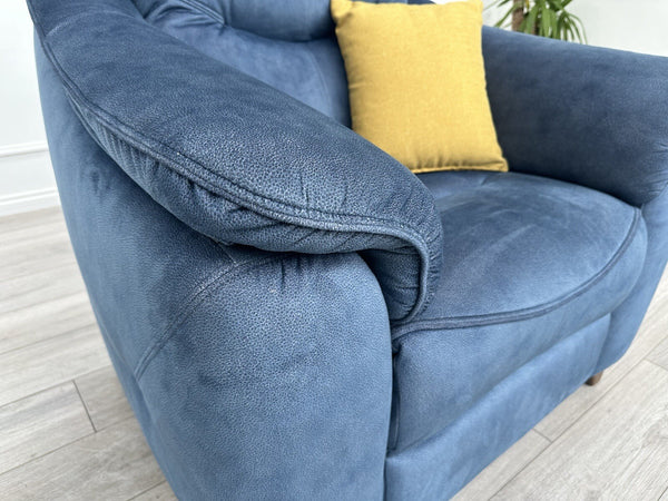 G Plan Jackson Standard Armchair Stingray Indigo Fabric RRP £1,5997