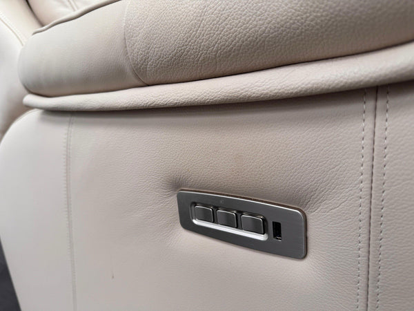 G Plan Kingsbury Beige / Taupe Leather Power Recliner Armchair (Lumbar Support)15