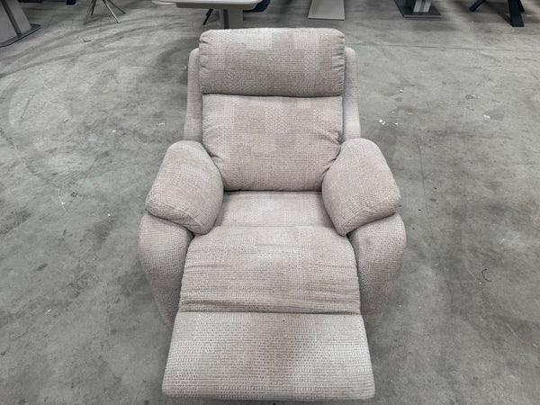 G Plan Kingsbury Power Recliner Armchair In Beige Pattern Fabric2
