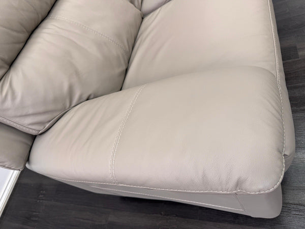 Furniture Village TOUCH 3 Seater Power Recliner Sofa Taupe Leather9