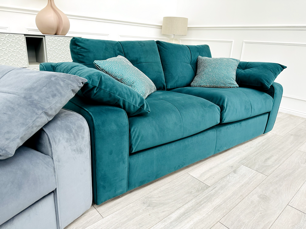 SOFOLOGY Hideaway Emerald Green Velvet 2 Seater Sofa3