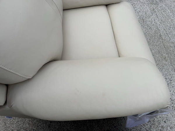 LA-Z-BOY WINCHESTER LEATHER POWER RECLINER 3 SEATER SOFA & ARMCHAIR SET - Cream10