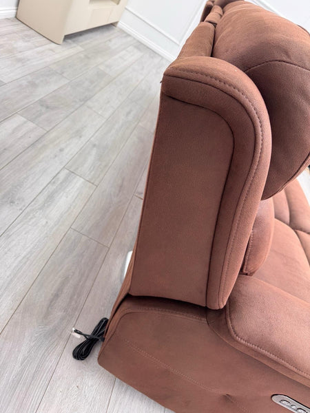 Sofology Gracie 4 Seater Power Recliner Sofa In Brown Material3