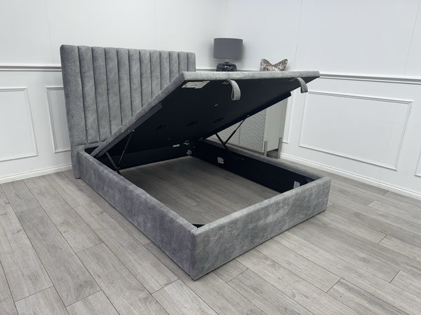 Furniture Village Ramos Ottoman Bedframe | Double | Dapple Silver Grey15