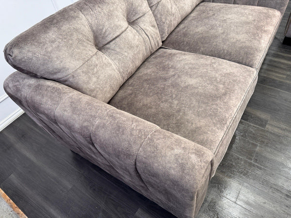 FURNITURE VILLAGE ARIANA 3 Seater Sofa Cuddle Set Classic Back Dapple Chocolate9