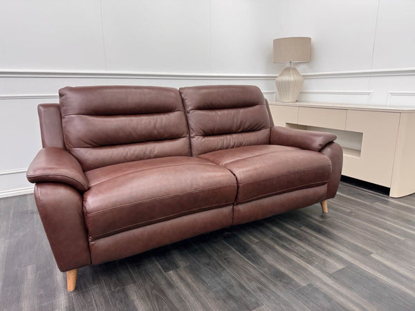 LA Z BOY Madison Static 3+2 Seater Sofa Set Brown Leather20